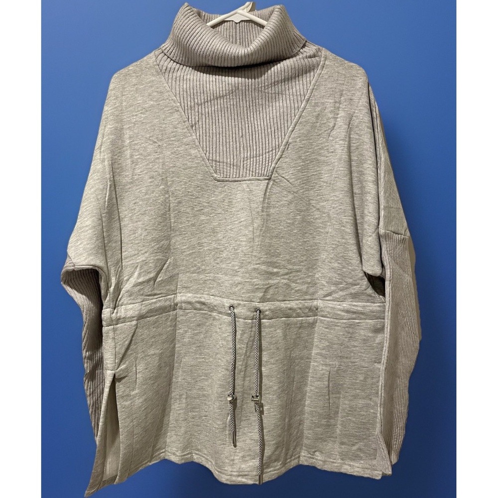 New Imily Bela Women's Knit Gray Pullover Swester Shirt Top Size‎ Medium M Warm